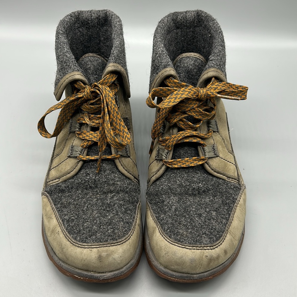 Chaco Barbary Nickel Grey Waterproof Leather Lace Up Boots - Picture 5 of 9